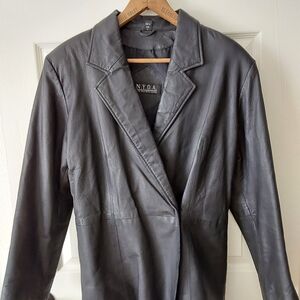 Women's Black Leather Jacket